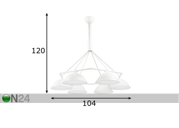 Design riippuvalaisin ALBIO mitat