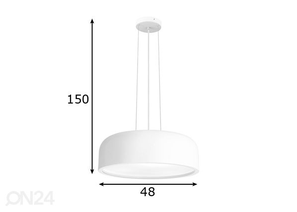 Design riippuvalaisin Perleto mitat