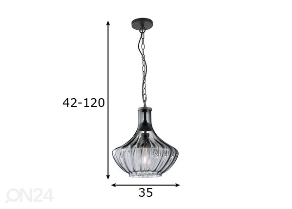 Design riippuvalaisin Zucca mitat