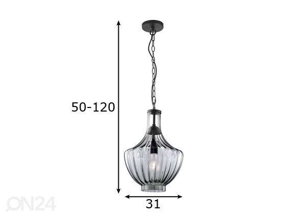 Design riippuvalaisin Zucca mitat