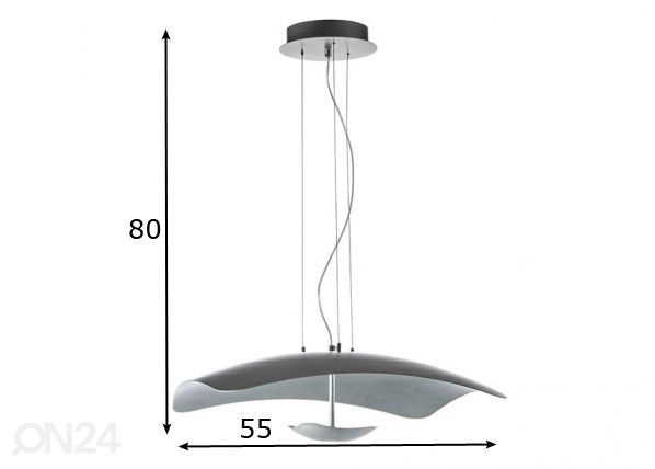 Designvalaisin ECLIPSE-2 mitat