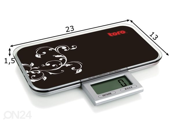 Digitaalinen keittiövaaka MEGA, max 10 kg mitat