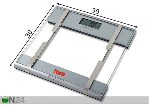 Digitaalivaaka BODY BALANS TRENTO, max 150 kg mitat