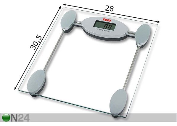 Digitaalivaaka SIMPLE, max 150 kg mitat