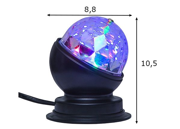 Discopallo pöydälle mitat