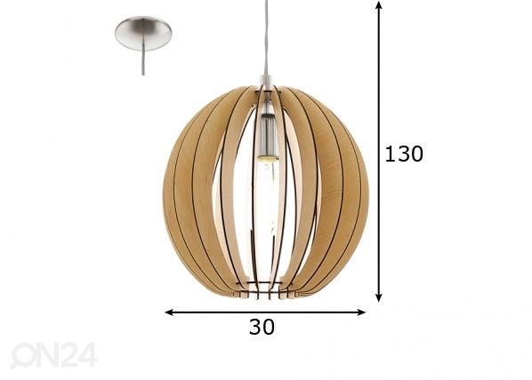 Eglo kattovalaisin Cossano Ø30 cm mitat