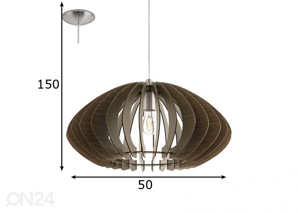 Eglo kattovalaisin Cossano 2 mitat