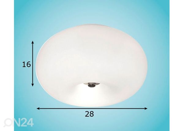 Eglo kattovalaisin Optica Ø28cm mitat