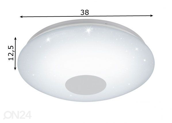 Eglo plafondi Voltago 2 LED mitat