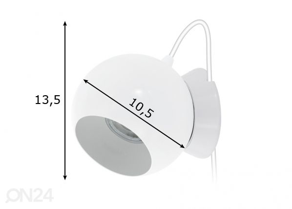 Eglo pöytä- ja seinävalaisin Petto 1 LED mitat