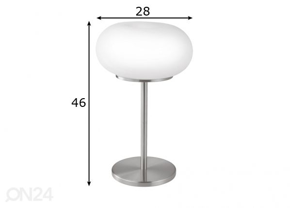 Eglo pöytävalaisin Optica mitat