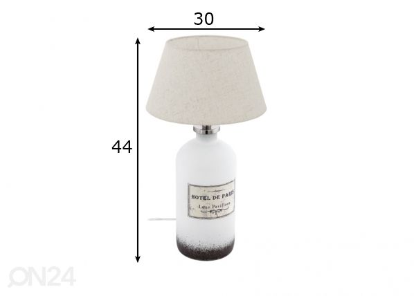 Eglo pöytävalaisin Roseddal mitat