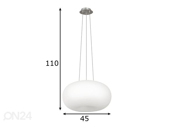 Eglo riippuvalaisin Optica Ø45cm mitat