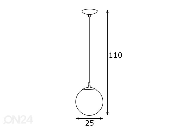 Eglo riippuvalaisin Rondo Ø25cm mitat