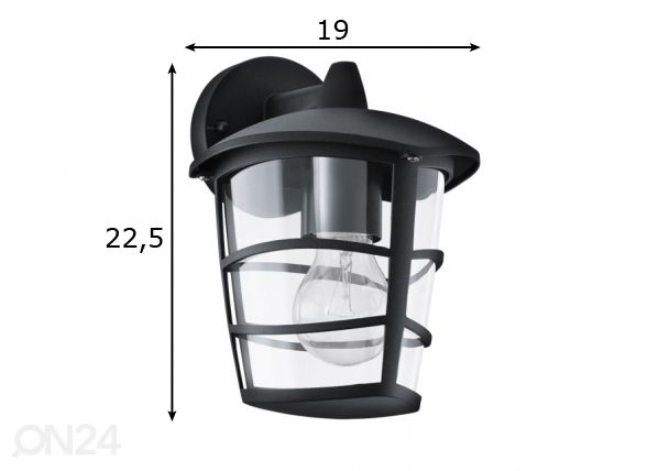 Eglo ulkovalaisin Aloria mitat