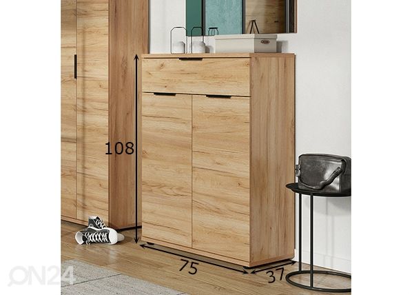 Eteiskaappi Fremont mitat