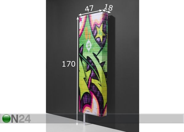 Eteiskaappi GRAFFITI mitat