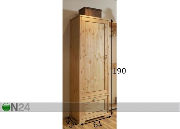 Eteiskaappi GULDBORG, mänty mitat