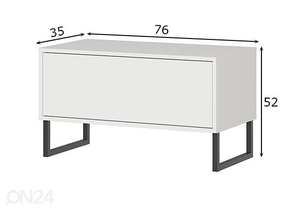 Eteiskaappi Madeo mitat