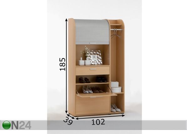 Eteiskaappi PROFI 44 mitat