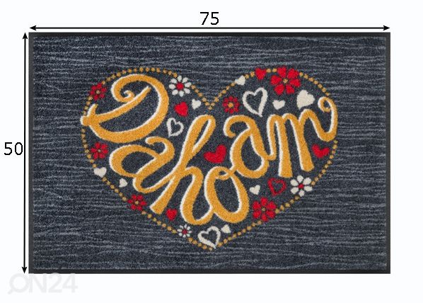 Eteismatto Dahoam 50x75 cm mitat