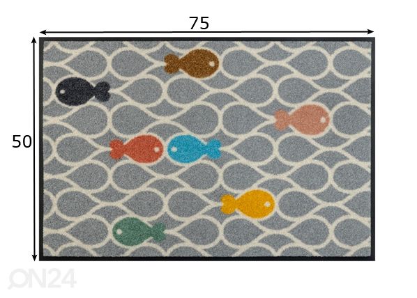 Eteismatto Fishpond 50x75 cm mitat