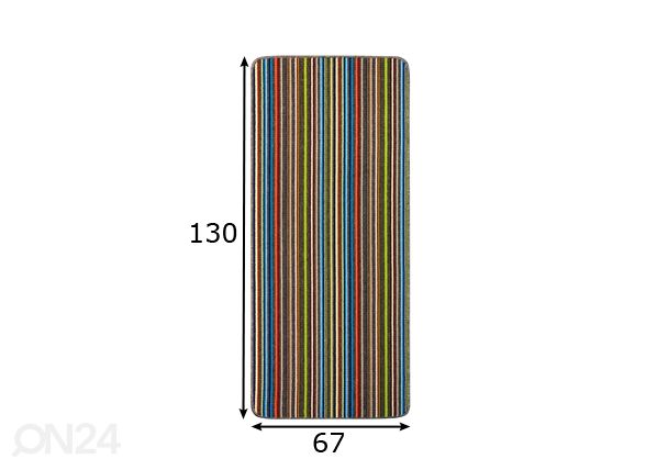 Eteismatto HUGO 67x130 cm mitat