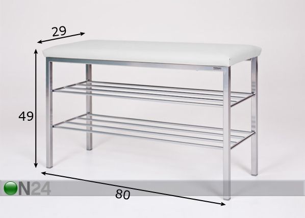 Eteispenkki 80 cm mitat