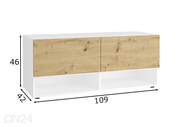 Eteispenkki Belm 9 mitat