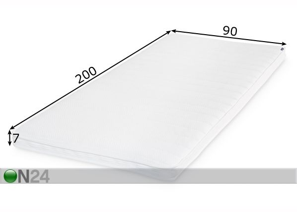 FAMILON UNI-petauspatja 90x200xh7 cm mitat
