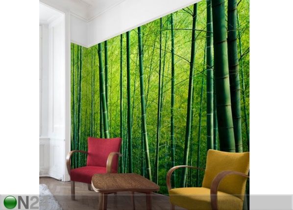 Fleece-kuvatapetti BAMBOO FOREST