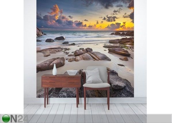 Fleece-kuvatapetti BEACH SUNRISE IN THAILAND