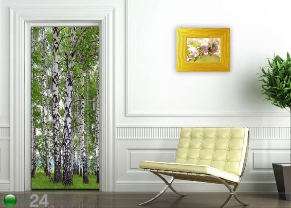 Fleece kuvatapetti BIRCH GROVE 90x202 cm