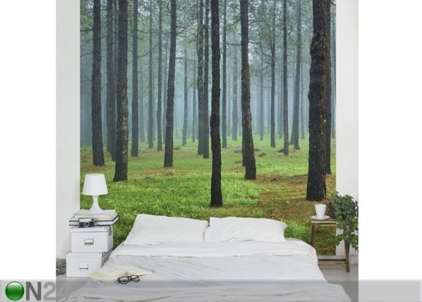 Fleece-kuvatapetti DEEP FOREST WITH PINES ON LA PALMA
