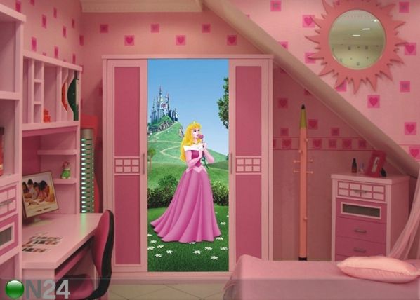 Fleece kuvatapetti DISNEY AURORA 90x202 cm