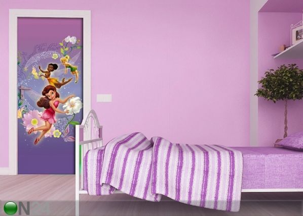 Fleece kuvatapetti DISNEY FAIRIES 90x202 cm