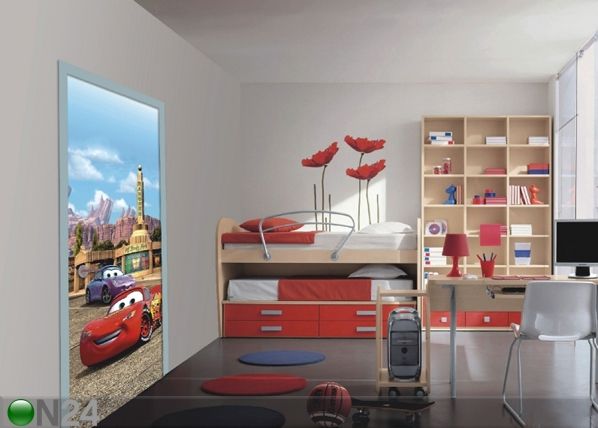 Fleece kuvatapetti DISNEY McQUEEN AND SALLY 90x202 cm