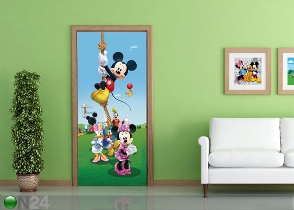 Fleece kuvatapetti DISNEY MICKEY ON A ROPE 90x202 cm