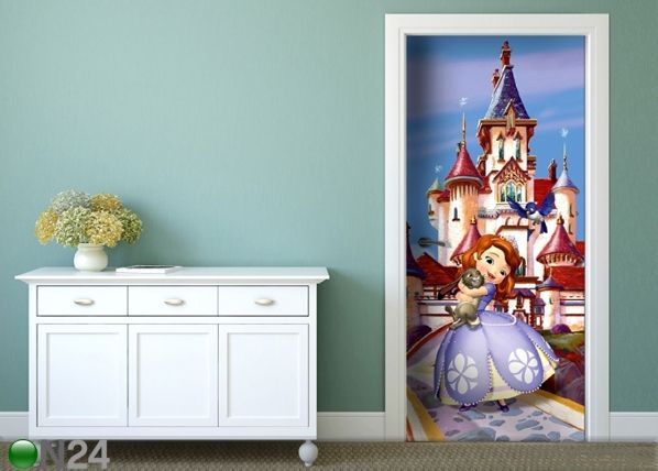 Fleece kuvatapetti DISNEY SOFIA AT THE CASTLE 90x202 cm
