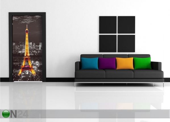 Fleece kuvatapetti EIFFEL TOWER AT NIGHT 90x202 cm