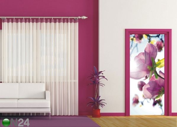 Fleece kuvatapetti FLOWERS IN THE SUN 90x202 cm