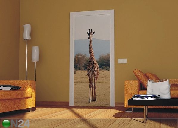 Fleece kuvatapetti GIRAFFE 2 90x202 cm