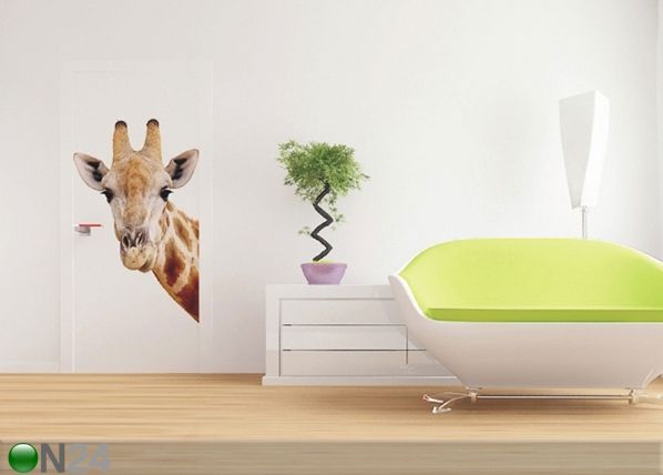 Fleece kuvatapetti GIRAFFE 90x202 cm