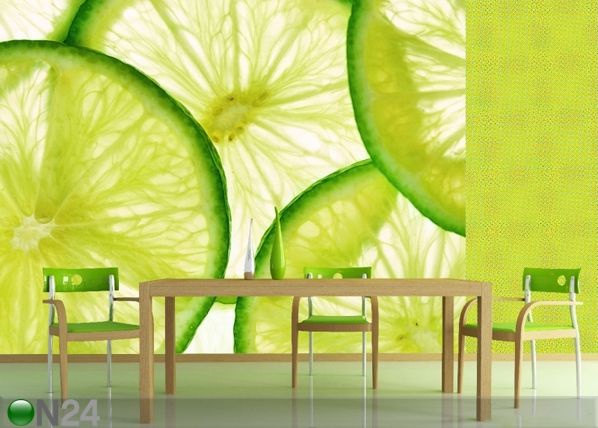 Fleece-kuvatapetti LIME 360x270 cm