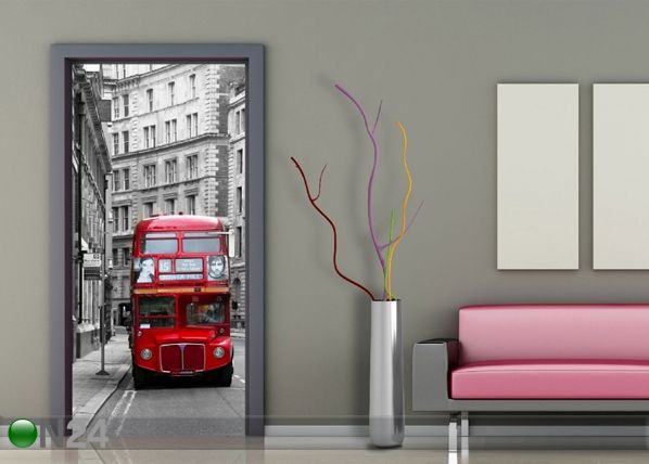 Fleece kuvatapetti LONDON 90x202 cm