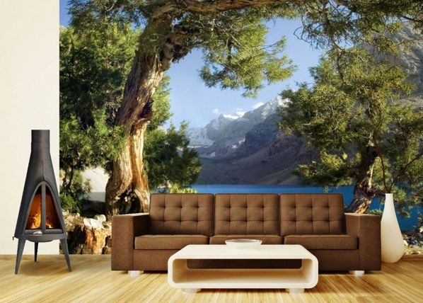 Fleece-kuvatapetti MOUNTAIN LAKE 360x270 cm