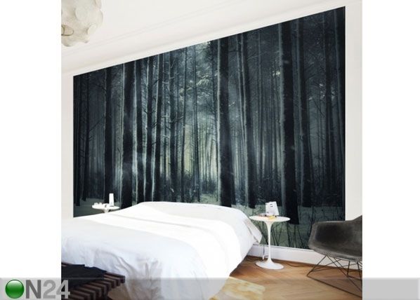 Fleece-kuvatapetti MYSTIC WINTER FOREST
