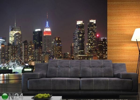 Fleece kuvatapetti NIGHT CITY 360x270 cm