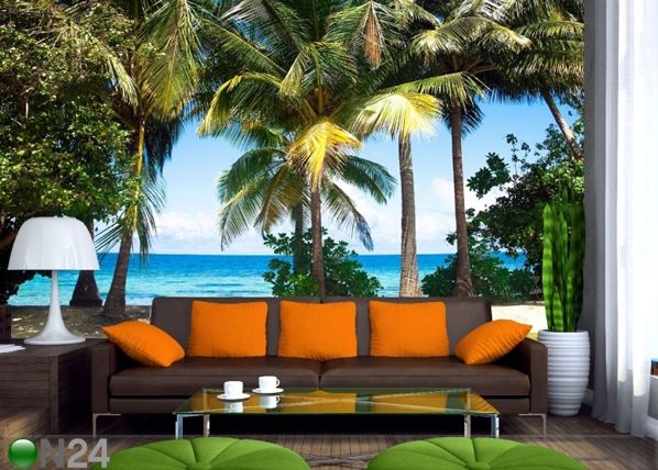 Fleece kuvatapetti PALM TREES 360x270 cm