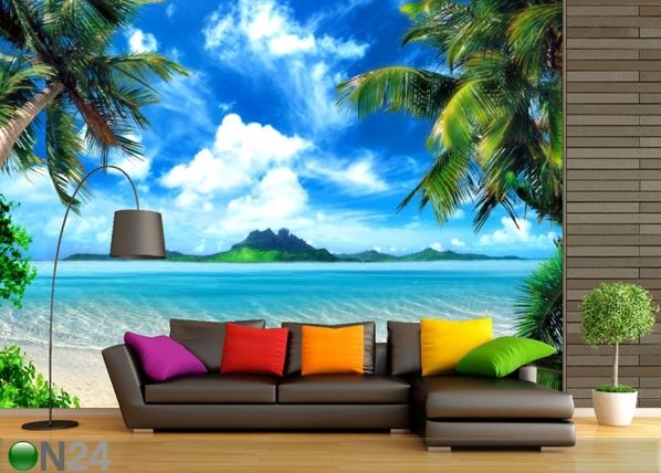 Fleece kuvatapetti TROPICAL BEACH 360x270 cm